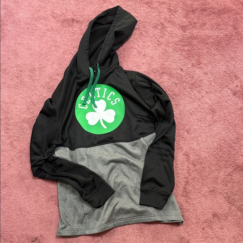 Fanatics Black Hoodie with Green Accent